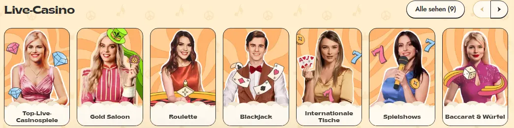 Auswahl an Spielautomaten – verschiedene Themen, Jackpots und neue Releases